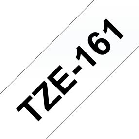 Brother TZe161 Ruban adhésif laminé générique – Texte noir sur fond transparent – Largeur 36 mm x 8 mètres