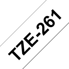 Brother TZe261 Ruban adhésif laminé générique – Texte noir sur fond blanc – Largeur 36 mm x 8 mètres