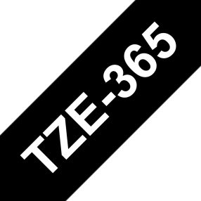 Brother TZe365 Ruban adhésif laminé générique – Texte blanc sur fond noir – Largeur 36 mm x 8 mètres