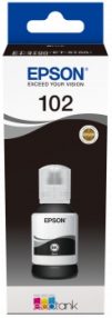 Bouteille d’encre pigmentaire originale Epson 102 noire – C13T03R140