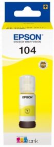 Epson 104 Bouteille d’encre jaune originale – C13T00P440