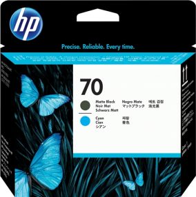 Tête d’impression originale HP 70 noir mat/cyan – C9404A