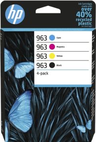 Pack de 4 cartouches d’origine : HP963 noire + cyan + magenta + jaune – 6ZC70AE