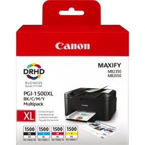 Canon PGI1500XL Pack de 4 cartouches d’encre originales – 9182B004