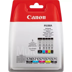 Canon PGI570/CLI571 Pack de 5 cartouches d’encre originales – 0372C004