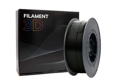 Filament PLA 3D – Diamètre 1.75mm – Bobine 1kg – Couleur Noir