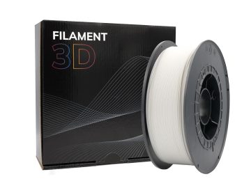 Filament PLA 3D – Diamètre 1.75mm – Bobine 1kg – Couleur Blanc