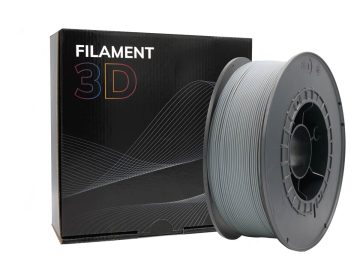 Filament PLA 3D – Diamètre 1.75mm – Bobine 1kg – Couleur grise