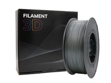 Filament PLA 3D – Diamètre 1.75mm – Bobine 1kg – Couleur Argent