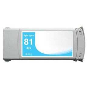 HP 81 Cyan Light Ink Cartridge Cartouche d’encre générique –  C4934A