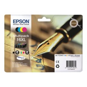 Epson T1636 Pack de 4 cartouches d’encre originales – C13T16364012