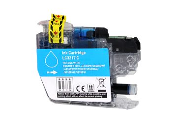 Cartouche cyan compatible Brother LC3217C