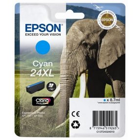 Cartouche d’encre cyan originale Epson T2432 (24XL) – C13T24324012