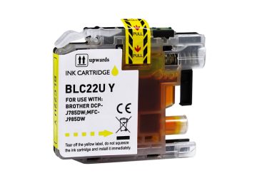 Cartouche jaune compatible Brother LC22UYBP