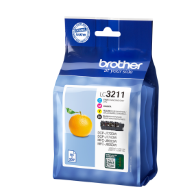 Brother LC3211 Pack de 4 cartouches d’encre originales – LC3211VAL