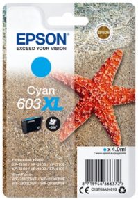 Cartouche originale Epson 603XL – C13T03A24010 – Cyan