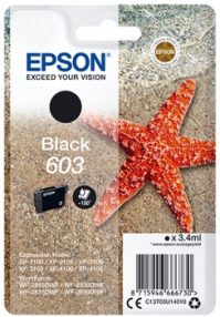 Cartouche d’encre originale Epson 603 noire – C13T03U14010