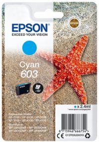Cartouche d’encre cyan originale Epson 603 – C13T03U24010