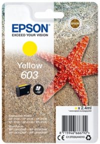 Cartouche d’encre originale Epson 603 jaune – C13T03U44010