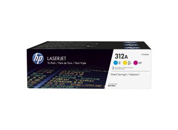 HP CF440AM Pack de 3 cartouches de toner originales – 312A