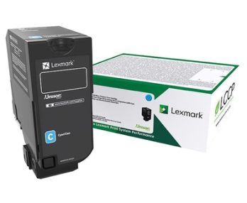 Lexmark CS727/CS728/CX727 Cartouche de toner cyan d’origine – 75B20C0