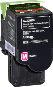 Lexmark C2325/C2425/C2535/MC2325/MC2425/MC2535/MC2640 Cartouche de toner magenta d’origine – C232HM0