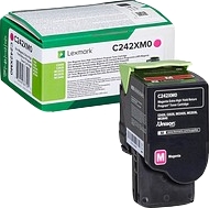 Lexmark C2425/C2535/MC242525/MC2535/MC2640 Cartouche de toner magenta d’origine – C242XM0