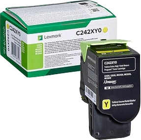 Lexmark C2425/C2535/MC242525/MC2535/MC2640 Cartouche de toner jaune d’origine – C242XY0