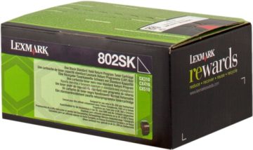 Lexmark CX310/CX410/CX510 Cartouche de toner original noir – 80C2SK0/80C2SKE/802SK