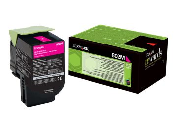 Lexmark CX310/CX410/CX510 Cartouche de toner magenta d’origine – 80C20M0/802M