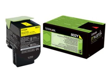 Lexmark CX310/CX410/CX510 Cartouche de toner jaune d’origine – 80C20Y0/802Y