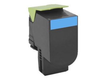 Lexmark CX410/CX510 Cartouche de toner cyan d’origine – 80C2HC0/80C2HCE/802HC