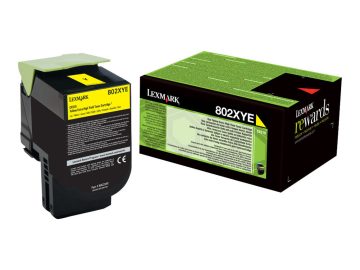 Lexmark CX510 Cartouche de toner jaune originale – 80C2XY0/80C2XYE/802XYY