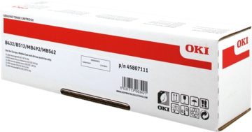 OKI B432/B512/MB492/MB562 Cartouche de toner original noir – 45807111