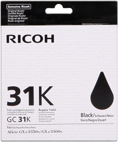 Ricoh GC31K Cartouche Gel Originale Noire – 405688