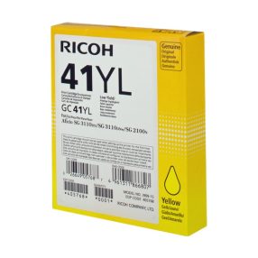 Ricoh GC41YL Cartouche Gel Originale Jaune – 405768