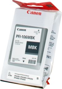 Cartouche d’encre originale Canon PFI106 noir mat – PFI106MBK/6620B001