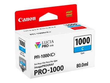 Cartouche d’encre cyan originale Canon PFI1000 – PFI1000C/0547C001