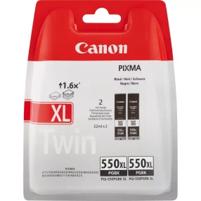 Canon PGI550XL noir Pack de 2 cartouches d’encre pigmentaire d’origine – 6431B005