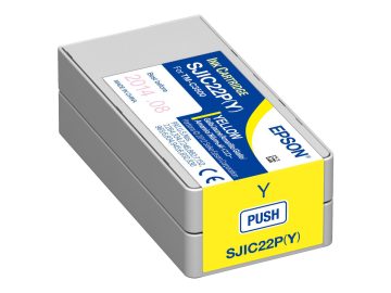 Epson SJIC22P Cartouche d’encre jaune originale – C33S020604/SJIC22P(Y)