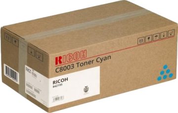 Ricoh Aficio MPC6503SP/MPC8003SP/IMC6500/IMC8000 Cartouche de Toner Cyan Originale – 842195/C8003C