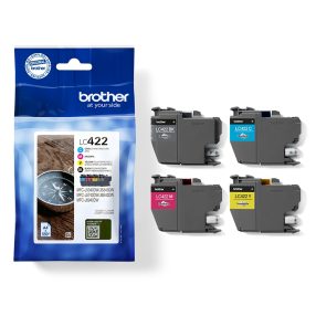 Pack de 4 cartouches originales Brother LC422VAL