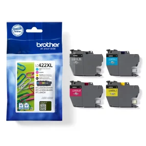 Pack de 4 cartouches originales Brother LC422XLVAL