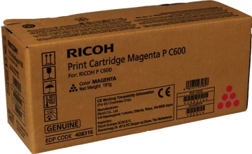 Ricoh PC600 Cartouche de Toner Magenta Originale – 408316/P C600M