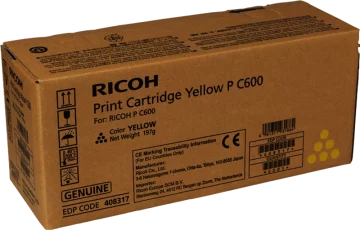 Ricoh PC600 Cartouche de toner jaune originale – 408317/P C600Y