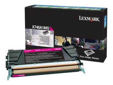 Lexmark X746/X748 Cartouche de toner original magenta – X746A1MG