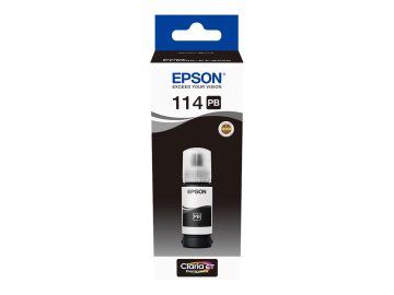 Epson 114 Bouteille d’encre pigmentaire photo noire originale – C13T07B140