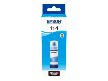 Bouteille d’encre pigmentaire originale Epson 114 Cyan – C13T07B240