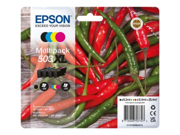 Epson 503XL Pack de 4 cartouches d’encre originales – C13T09R64010