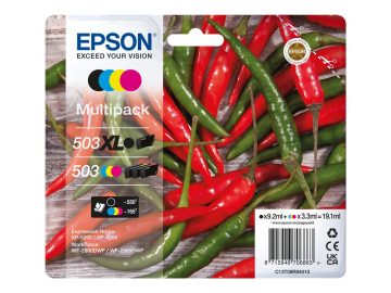 Epson 503XL/503 Pack de 4 cartouches d’encre originales – C13T09R94010